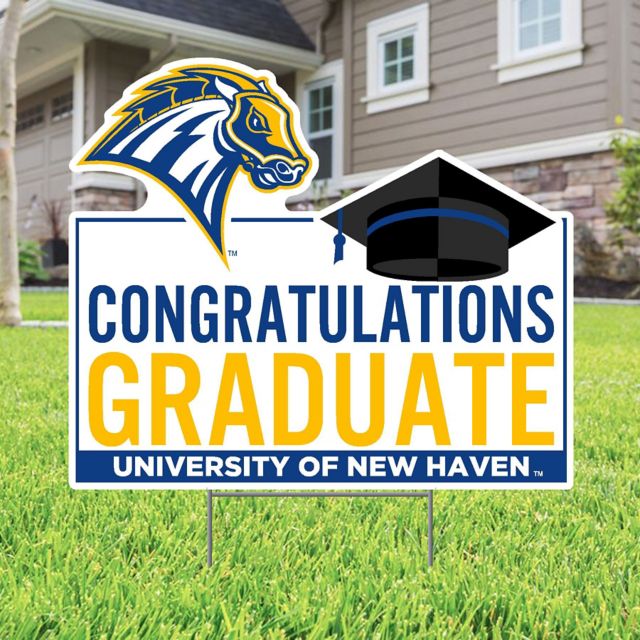 University of New Haven Grad 22 x 19 Lawn Sign