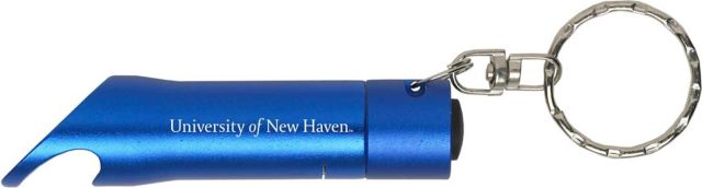 University of New Haven Keychain with Bottle Opener Flashlite