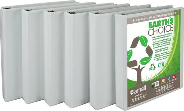 BINDER 1 WHITE RECYCLE INSERT